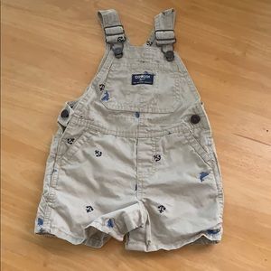 Osh Kosh Whale and Anchor OverAll Shorts